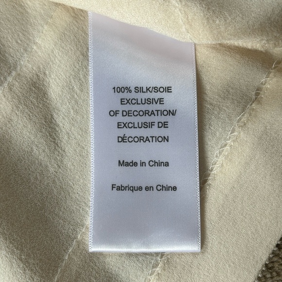 Tory Burch Silk Ruffle Shirt Size 12 - Picture 5 of 7